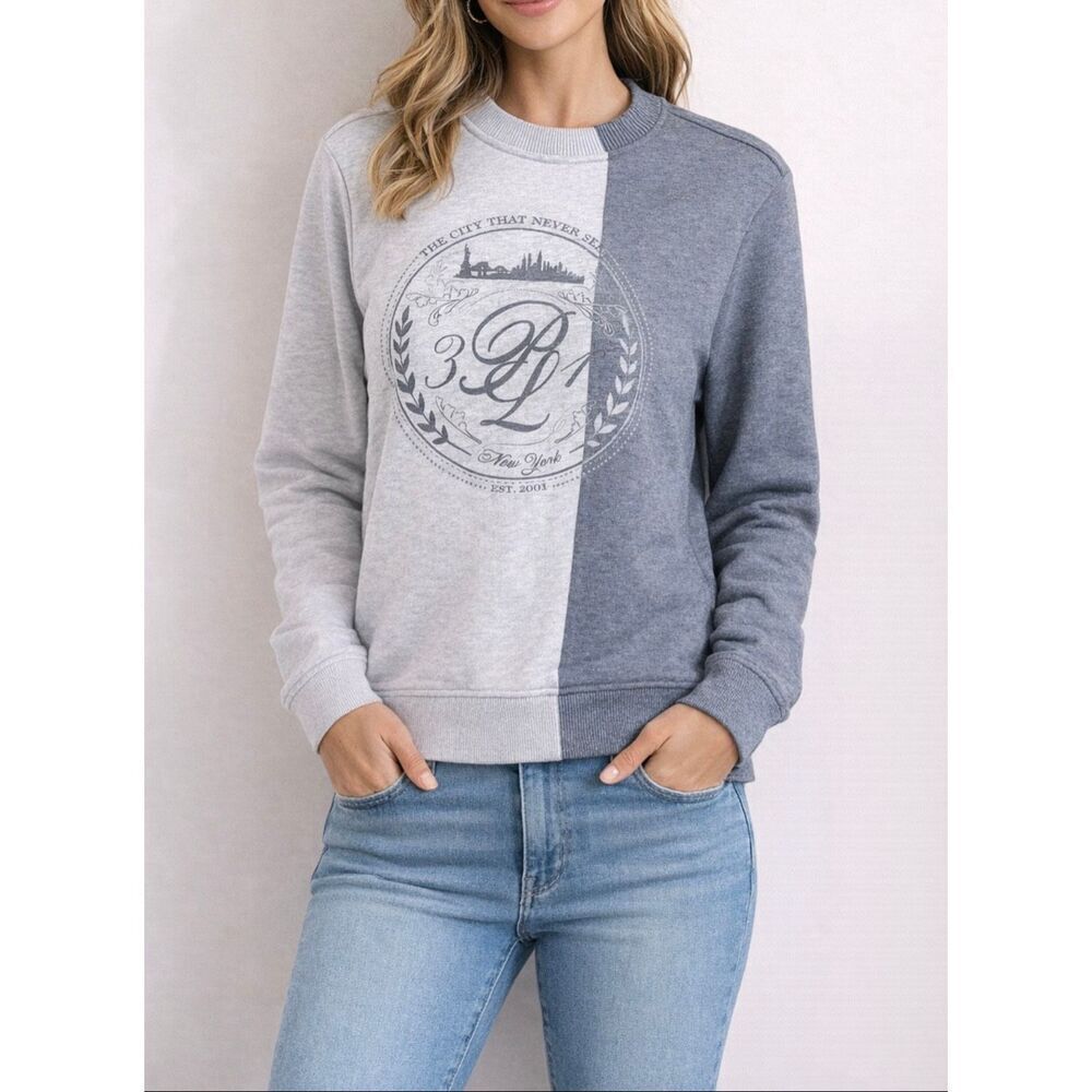 3.1 Phillip Lim New York Crest Pullover sweatshirt size Small